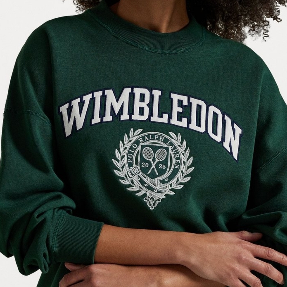 Wimbledon Crest Fleece Crewneck PRL - Picture 11 of 16